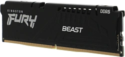Память DDR5 32GB 6400MHz Kingston KF564C32BB-32 Fury Beast RTL Gaming PC5-51200 CL32 DIMM 288-pin 1.4В single rank с радиатором Ret