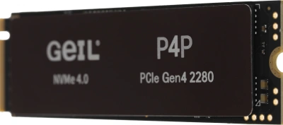 Накопитель SSD Geil PCIe 4.0 x4 512GB P4PDC23C512A P4P M.2 2280 0.46 DWPD