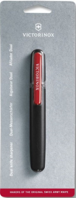 Точилка для пероч.ножей Victorinox Dual-Knife (4.3323) 140мм черный/красный блистер