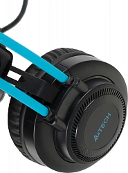 Наушники с микрофоном A4Tech Fstyler FH200i серый/синий 1.8м накладные оголовье (FH200I BLUE)