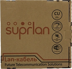 Кабель сетевой информационный Suprlan Six 01-0316-1 кат.6 U/UTP 4 пары 23AWG PVC внутренний 305м серый