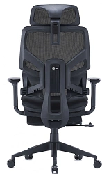 Кресло Cactus CS-CHR-MC01-BK черный сет./экокожа с подголов. крестов. пластик