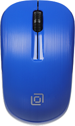 Мышь Оклик 525MW черный/синий оптическая 1000dpi беспров. USB для ноутбука 3but (1090723)