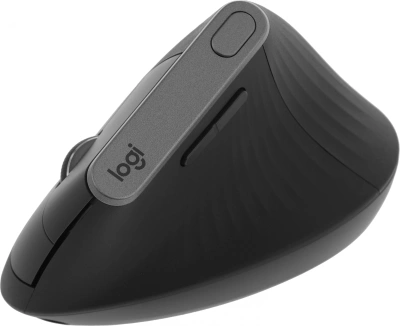 Мышь Logitech MX Vertical черный оптическая 4000dpi беспров. BT/Radio USB 4but (910-005451)