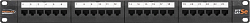 Патч-панель Nikomax NMC-RP24UD2-1U-BK 19" 1U 24xRJ45 кат.5E UTP