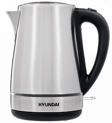 Чайник электрический Hyundai HYK-S3020 1.7л. 2200Вт серебристый матовый/черный корпус: металл/пластик