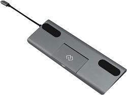 Стыковочная станция Digma DS-991 USB Type-C серый 1xHDMI 1xDP 1xminiDP 1xRJ-45 1xUSB Type-C 3xUSB 3.0