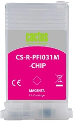 Картридж перезаправляемый струйный Cactus CS-R-PFI031M-CHIP пурпурный (55мл) для Canon imagePROGRAF TM-240/340