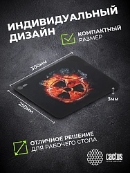 Коврик для мыши Cactus Radiation рисунок 300x250x3мм (CS-MP-D06M)
