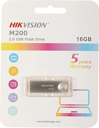 Флеш Диск Hikvision 16GB M200 Hiksemi HS-USB-M200/16G USB2.0 серебристый