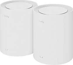 Бесшовный Mesh роутер Cudy M1800 (M1800(2-PACK)) AX1800 10/100/1000BASE-TX белый (упак.:2шт)