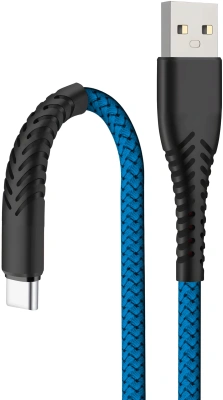 Кабель BoraSCO Fishbone 38505 USB (m)-USB Type-C (m) 1м синий