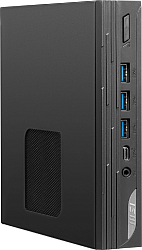 Неттоп MSI Pro DP10 12M-201XRU i3 1215U (1.2) 8Gb SSD512Gb UHDG без ОС 2.5xGbitEth WiFi BT 120W черный (9S6-B0A621-201)