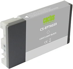 Картридж струйный Cactus CS-EPT6039 T6039 св.сер.пигм. (220мл) для Epson Stylus PRO 7880/9880 с чипом