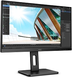 Монитор AOC 23.8" Pro Q24P2Q черный IPS LED 16:9 HDMI M/M матовая HAS Piv 250cd 178гр/178гр 2560x1440 75Hz VGA DP 2K USB 5.14кг