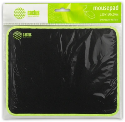 Коврик для мыши Cactus Black черный 250x200x3мм (CS-MPC-D01S)