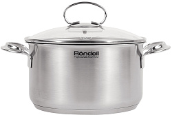 Кастрюля Rondell Zart RDS-1226 3.1л. d=20см (с крышкой) стальной