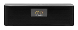 Радиобудильник Hyundai H-RCL340 черный LCD подсв:красная часы:цифровые FM