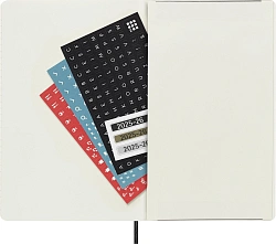 Ежедневник Moleskine ACADEMIC SOFT Large 130х210мм датир.18мес 592стр. мягкая обложка черный