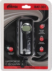 Алкотестер Ritmix RAT-301 полупроводниковый черный