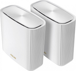 Бесшовный Mesh роутер Asus ZenWiFi XT9 (W-2-PK) AX7800 10/100/1000/2500BASE-T белый (упак.:2шт)