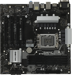 Материнская плата Biostar B760MXC Pro Soc-1700 Intel B760 4xDDR5 mATX AC`97 8ch(7.1) 2.5Gg RAID+VGA+DVI+HDMI
