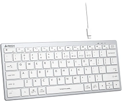 Клавиатура A4Tech FBX51C белый USB беспроводная BT/Radio slim Multimedia (FBX51C WHITE)