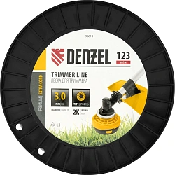 Леска для садовых триммеров Denzel 96810 d=3мм L=123м