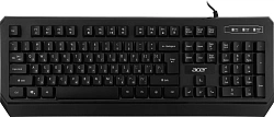 Клавиатура Acer OKW300 черный USB Multimedia for gamer LED (ZL.KBDCC.019)