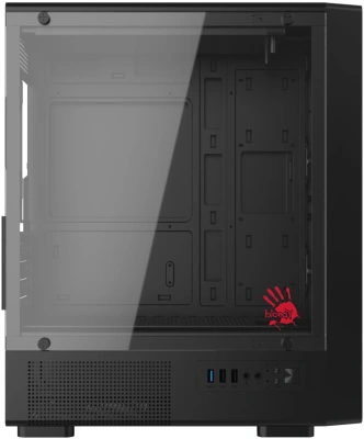 Корпус Bloody BD-CC118 черный без БП mATX 8x120mm 2xUSB2.0 1xUSB3.0 audio bott PSU