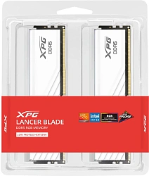 Память DDR5 2x16GB 6000MHz A-Data AX5U6000C3016G-DTLABRWH XPG Lancer Blade RGB RTL Gaming PC5-48000 CL30 DIMM ECC 288-pin 1.35В kit dual rank с радиатором Ret