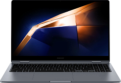 Ноутбук Samsung Galaxy Book 4 360 NP750 Core 7 150U 16Gb SSD512Gb Intel Graphics 15.6" AMOLED Touch FHD (1920x1080) Windows 11 Home grey WiFi BT Cam (NP750QGK-LG2IN)