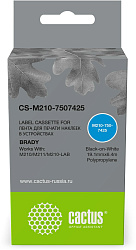 Картридж ленточный Cactus CS-M210-7507425 M210-750-7425 черный на белом 19.1x6.4 для Brady M210/M211/M210-LAB