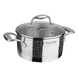 Кастрюля Rondell Vintage RDS-343 3л. d=20см (с крышкой) стальной