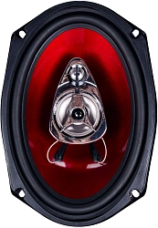 Колонки автомобильные Kicx SP 693 200Вт 92дБ 4Ом 16x23см (6x9дюйм) (ком.:2кол.) коаксиальные трехполосные