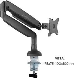 Кронштейн для мониторов Onkron G100 черный 13"-32" макс.9кг настольный поворот и наклон верт.перемещ.