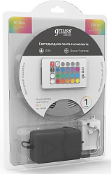 Лента светодиод. Gauss Basic 5м (BT042)