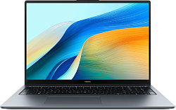 Ноутбук Huawei MateBook D 16 MCLF-X Core i5 12450H 16Gb SSD512Gb Intel UHD Graphics 16" IPS (1920x1200) без ОС grey space WiFi BT Cam (53013YDK)
