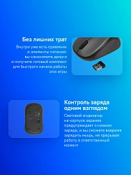 Мышь Logitech M235n серый/черный оптическая 1000dpi беспров. USB для ноутбука 2but (910-007129)