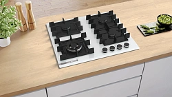 Газовая варочная поверхность Bosch PNK6B2P40R белый