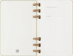 Еженедельник Moleskine ACADEMIC SPIRAL DHSPK5212AMWH3 Large 150х210мм 200стр. кремовые страницы спираль киви