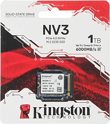 Накопитель SSD Kingston PCIe 4.0 x4 1000GB SNV3SM3/1T0 NV3 M.2 2230