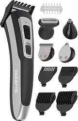 Машинка для стрижки Polaris PHC 3019RC Retro графитовый/черный (насадок в компл:9шт)