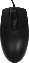 Мышь A4Tech OP-730D черный оптическая 1200dpi USB 4but