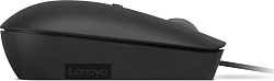 Мышь Lenovo 400 черный оптическая 2400dpi USB-C 3but (GY51D20875)