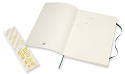 Блокнот Moleskine CLASSIC SOFT QP622K15 XLarge 190х250мм 192стр. клетка мягкая обложка зеленый