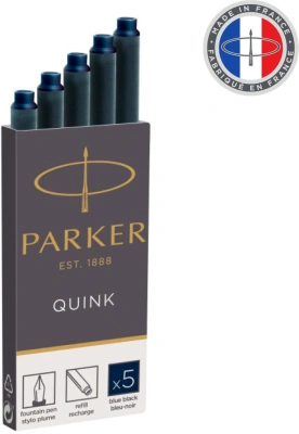 Картридж Parker Quink Z11 (1950385) черный/синие чернила для ручек перьевых (5шт)