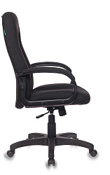 Кресло руководителя Бюрократ CH 685 черный 3C11 крестов.