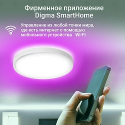 Умный светильник Digma TopLight TL40 потолоч. белый (TL40)