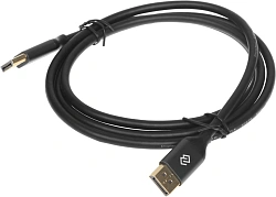 Кабель аудио-видео Digma V1.4 DisplayPort (m)/DisplayPort (m) 1.5м. черный (D-DP-V1.4-1.5M)